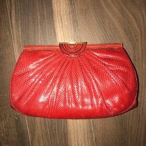 Judith Leiber Red Clutch